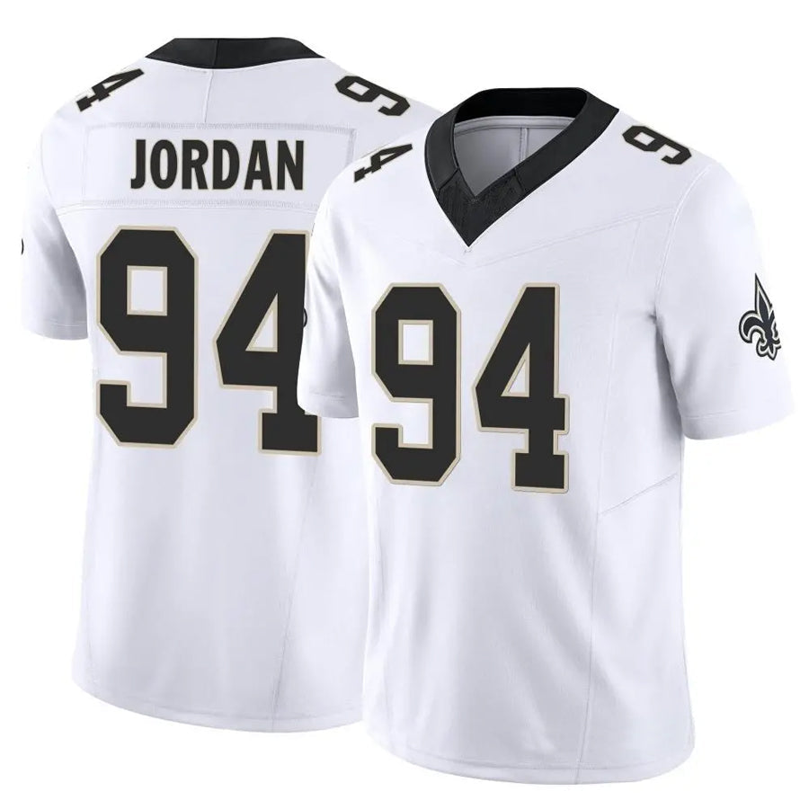 Elroe NO.Saints #94 Cameron Jordan Player White Vapor F.U.S.E. Limited Stitched Jerseys