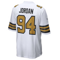 Elroe NO.Saints #94 Cameron Jordan White Alternate Game Stitched American Stitched Jersey