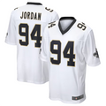 Elroe NO.Saints #94 Cameron Jordan White Game Stitched American Stitched Jerseys