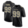 Elroe NO.Saints #99 Chase Young Player Black Carbon Fashion Home Game Stitched Jerseys