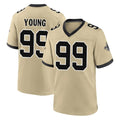 Elroe NO.Saints #99 Chase Young Player Gold Home Game Stitched Jerseys