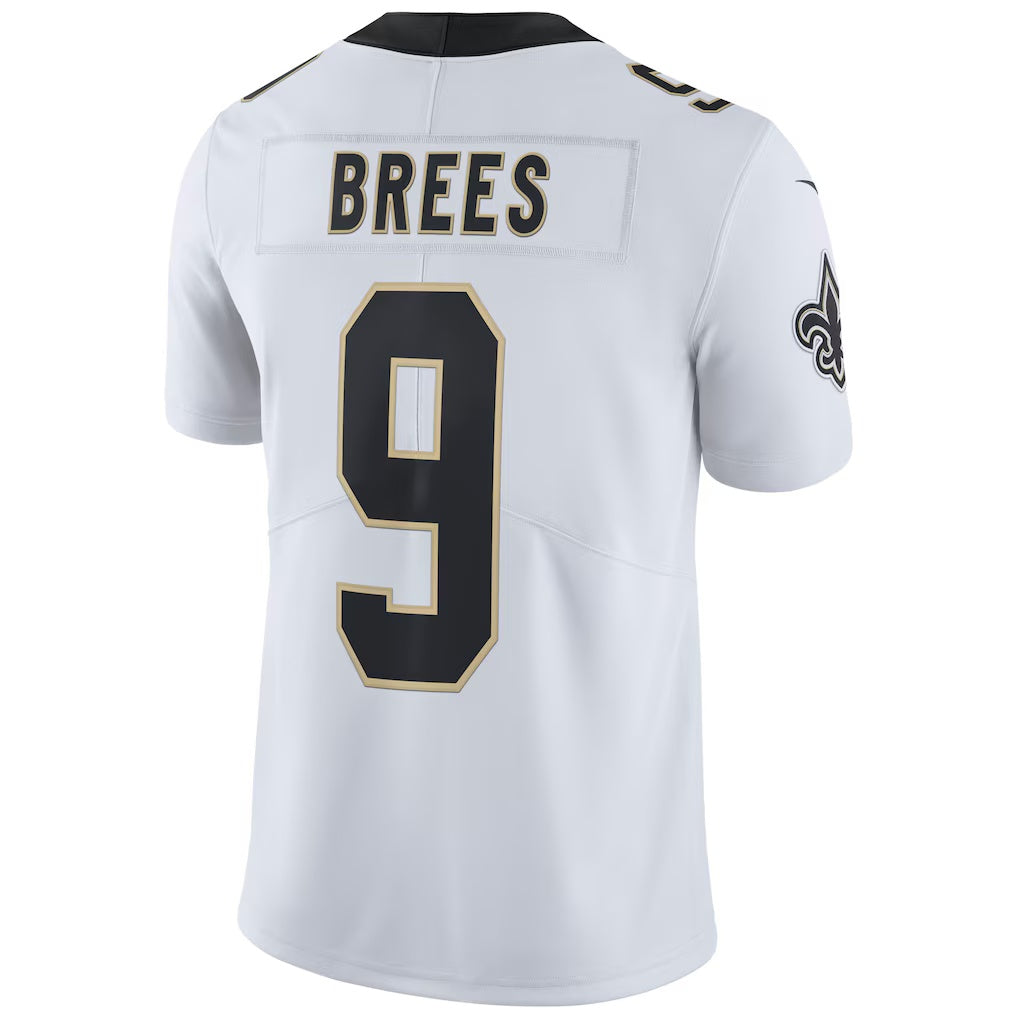 Elroe NO.Saints #9 Drew Brees White Vapor Untouchable Limited Player Stitched Jerseys