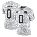 Elroe NY.Giants #0 Brian Burns Player Arctic Camo Salute To Service Limited Game Stitched Jerseys