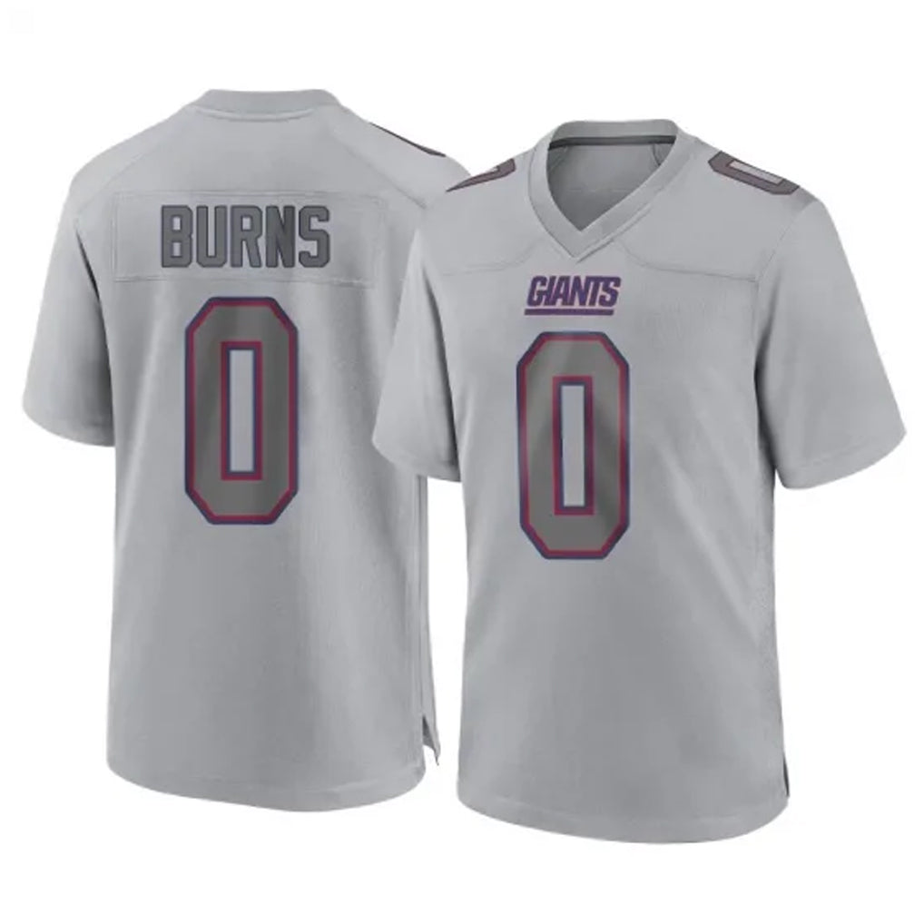 Elroe NY.Giants #0 Brian Burns Player Gray Atmosphere Fashion Limited Game Stitched Jerseys