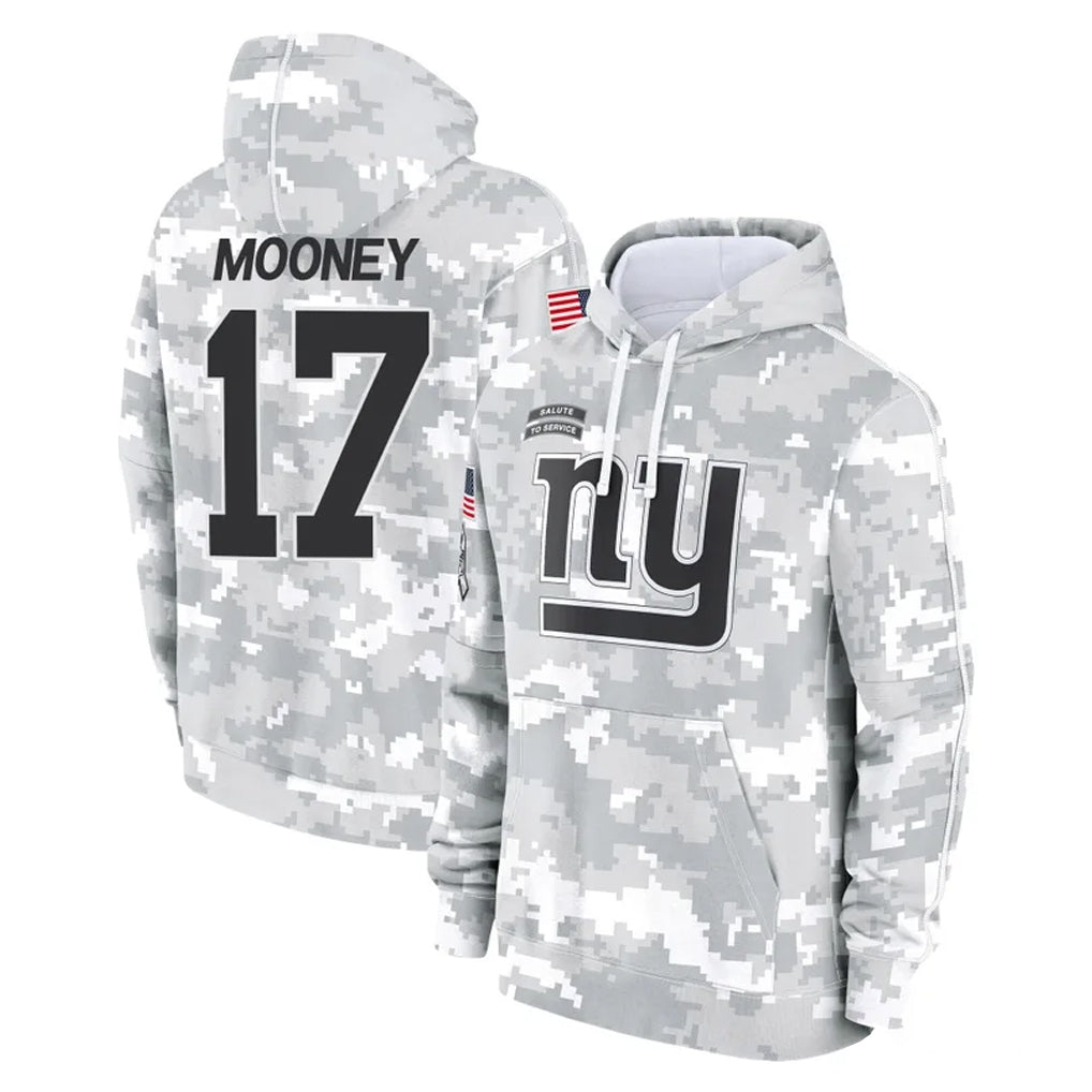 Elroe NY.Giants #17 Darnell Mooney Player Arctic Camo Salute to Service Pullover Hoodies Limited Game Stitched Jerseys