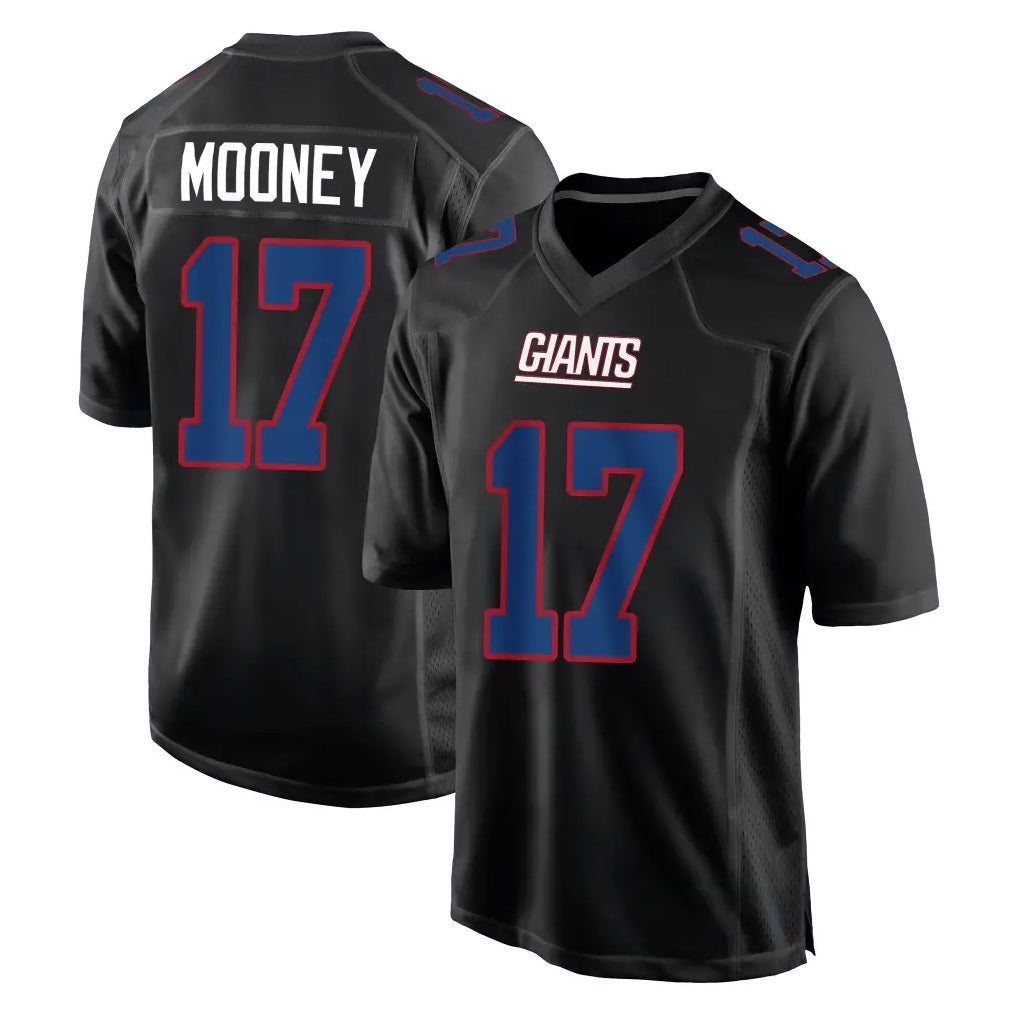 Elroe NY.Giants #17 Darnell Mooney Player Carbon Fashion Limited Home Game Stitched Jerseys