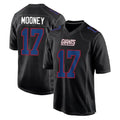 Elroe NY.Giants #17 Darnell Mooney Player Carbon Fashion Limited Home Game Stitched Jerseys
