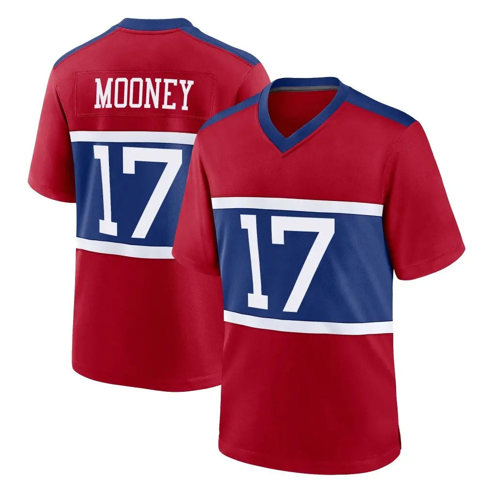 Elroe NY.Giants #17 Darnell Mooney Player Red Century Home Game Stitched Jerseys