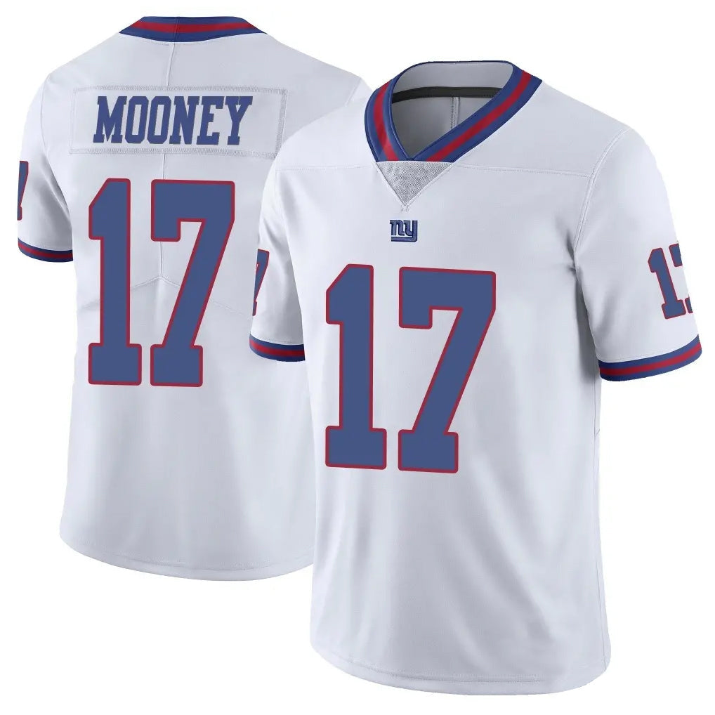Elroe NY.Giants #17 Darnell Mooney Player White Color Rush Home Game Stitched Jerseys
