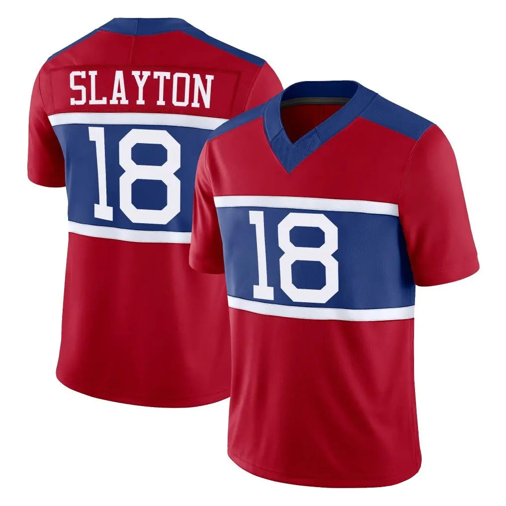 Elroe NY.Giants #18 Darius Slayton Player Red Century Vapor F.U.S.E. Home Game Stitched Jerseys
