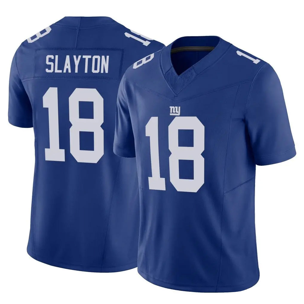 Elroe NY.Giants #18 Darius Slayton Player Royal Limited Vapor F.U.S.E. Home Game Stitched Jerseys