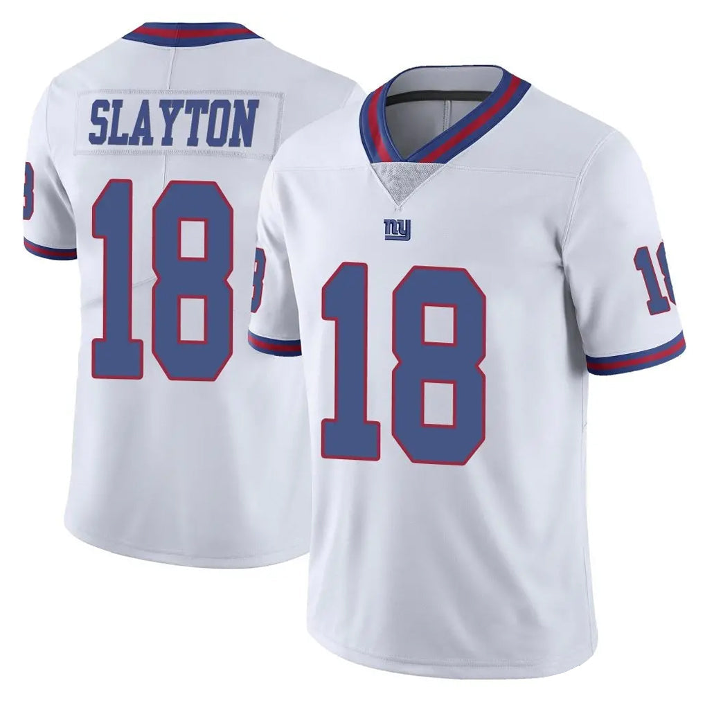 Elroe NY.Giants #18 Darius Slayton Player White Color Rush Home Game Stitched Jerseys