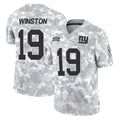Elroe NY.Giants #19 Jameis Winston Player Arctic Camo Salute To Service Limited Game Stitched Jerseys