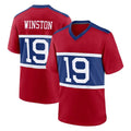 Elroe NY.Giants #19 Jameis Winston Player Red Century Home Game Stitched Jerseys