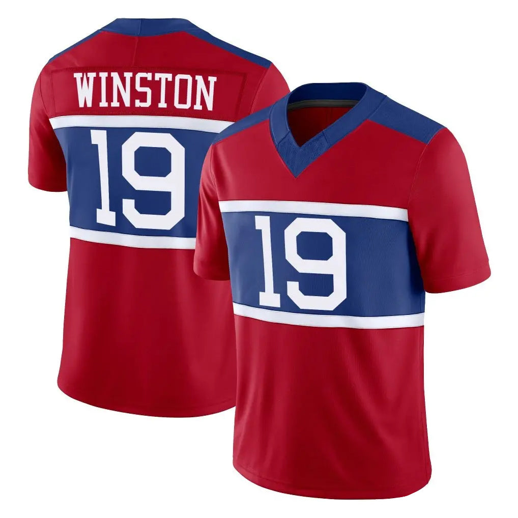 Elroe NY.Giants #19 Jameis Winston Player Red Century Vapor F.U.S.E. Home Game Stitched Jerseys