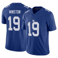 Elroe NY.Giants #19 Jameis Winston Player Royal Limited Vapor F.U.S.E. Home Game Stitched Jerseys