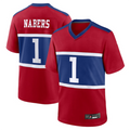 Elroe NY.Giants #1 Malik Nabers Century Red Alternate Game Stitched Jerseys