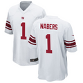 Elroe NY.Giants #1 Malik Nabers Player White Game Stitched Jerseys