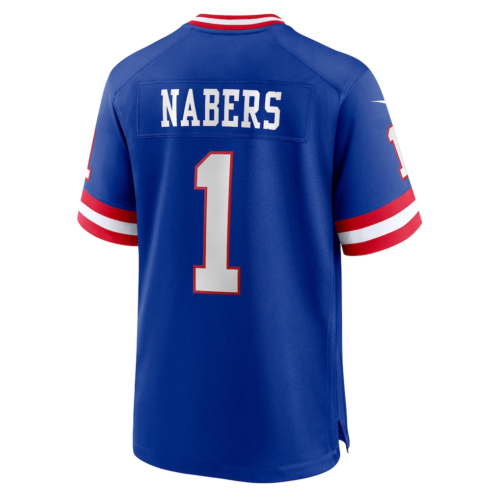 Elroe NY.Giants #1 Malik Nabers Royal Game Player Stitched Jerseys