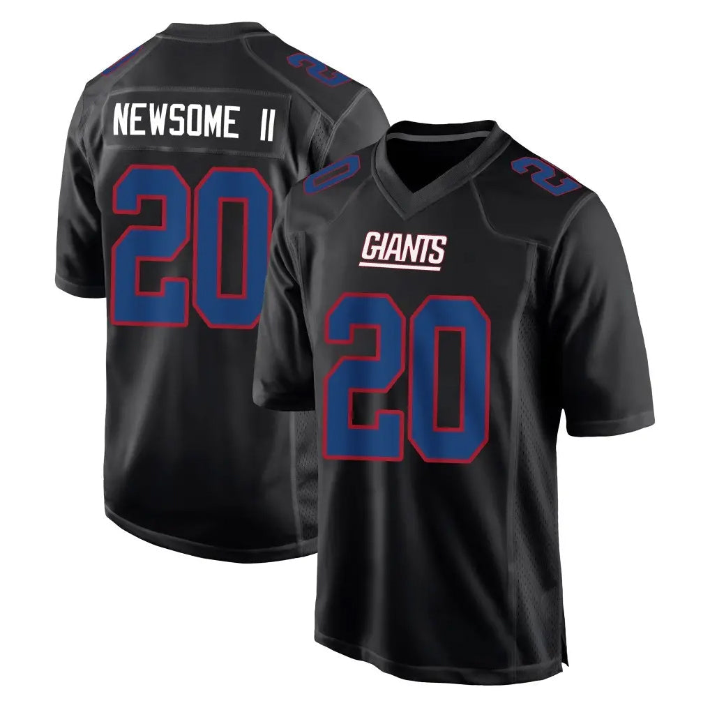 Elroe NY.Giants #20 Greg Newsome II Player Carbon Fashion Limited Home Game Stitched Jerseys