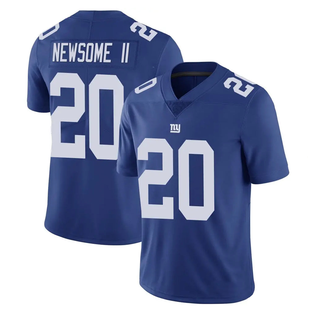 Elroe NY.Giants #20 Greg Newsome II Player Royal Limited Vapor Untouchable Home Game Stitched Jerseys