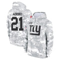Elroe NY.Giants #21 Paulson Adebo Player Arctic Camo Salute to Service Pullover Hoodies Limited Game Stitched Jerseys