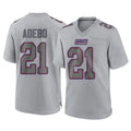 Elroe NY.Giants #21 Paulson Adebo Player Gray Atmosphere Fashion Limited Game Stitched Jerseys