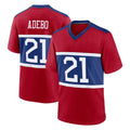 Elroe NY.Giants #21 Paulson Adebo Player Red Century Home Game Stitched Jerseys