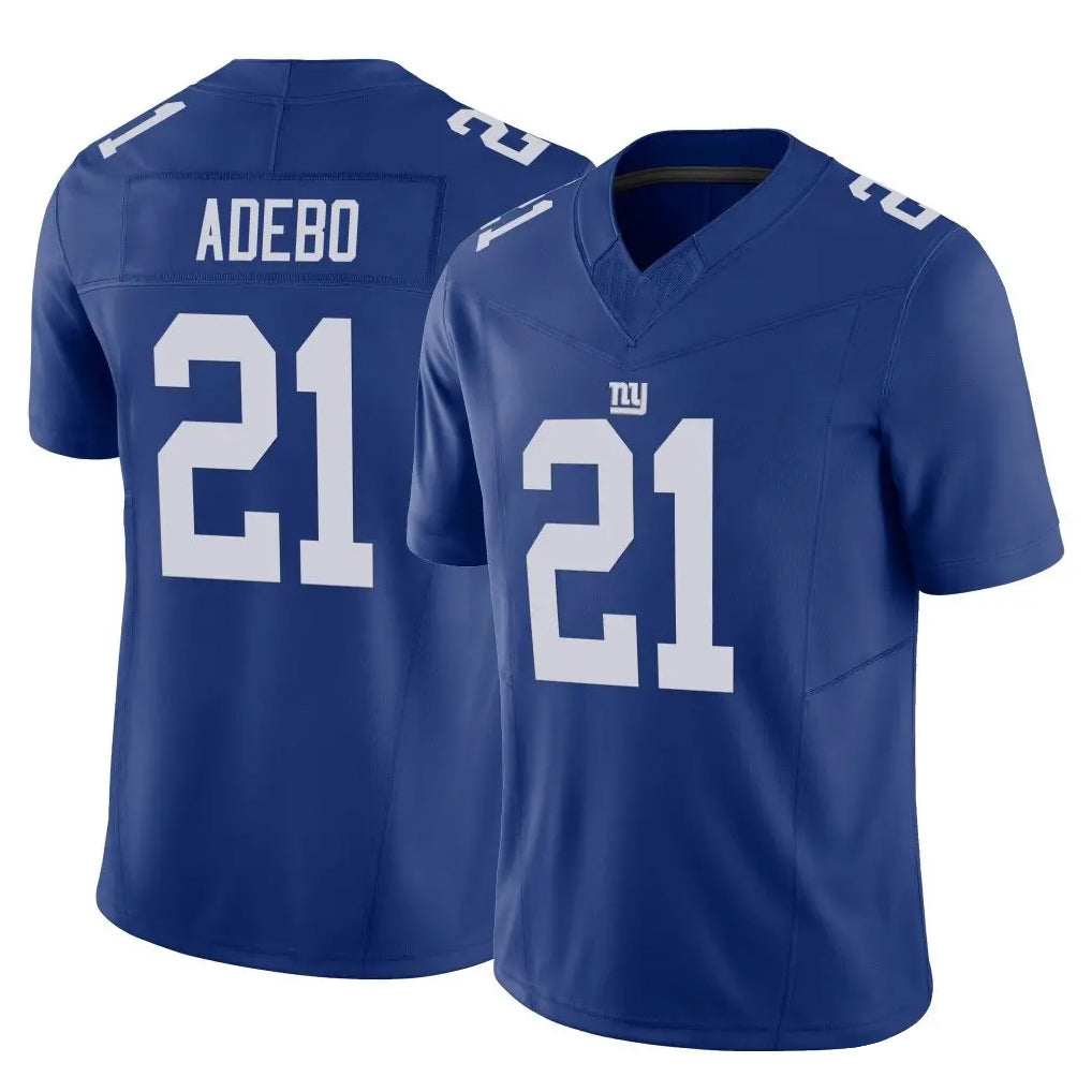 Elroe NY.Giants #21 Paulson Adebo Player Royal Limited Vapor F.U.S.E. Home Game Stitched Jerseys