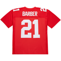Elroe NY.Giants #21 Tiki Barber Mitchell & Ness Red 2004 Legacy Replica Stitched Puhic Jersey