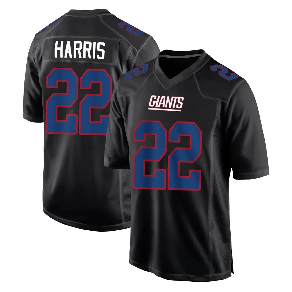 Elroe NY.Giants #22 Najee Harris Player Carbon Fashion Limited Home Game Stitched Jerseys