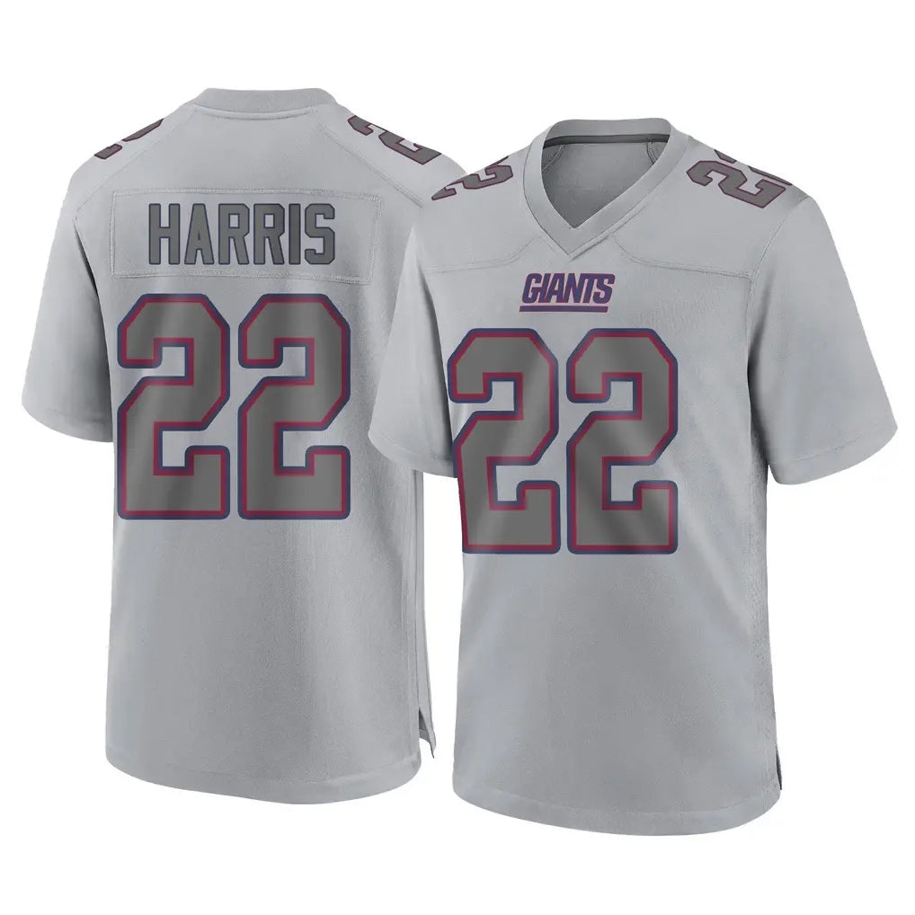 Elroe NY.Giants #22 Najee Harris Player Gray Atmosphere Fashion Limited Game Stitched Jerseys