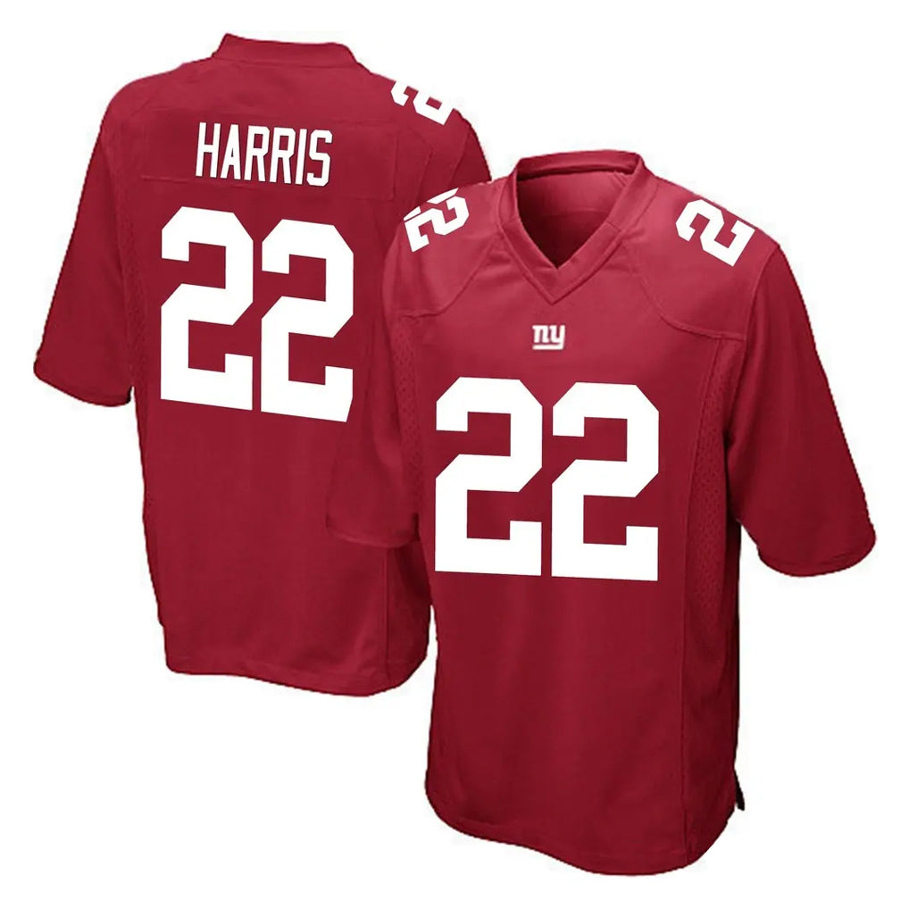 Elroe NY.Giants #22 Najee Harris Player Red Home Game Stitched Jerseys