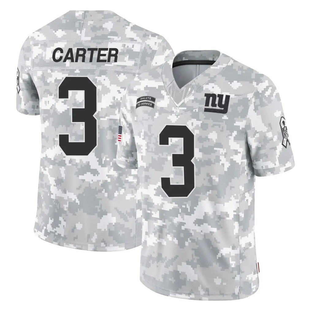 Elroe NY.Giants #3 Abdul Carter Player Arctic Camo Salute To Service Limited Game Stitched Jerseys