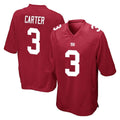 Elroe NY.Giants #3 Abdul Carter Player Red Home Game Stitched Jerseys