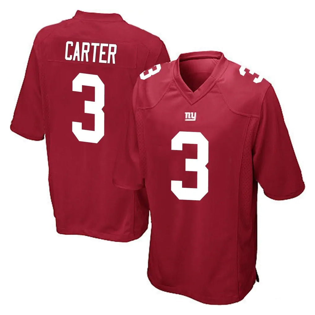 Elroe NY.Giants #3 Abdul Carter Player Red Home Game Stitched Jerseys