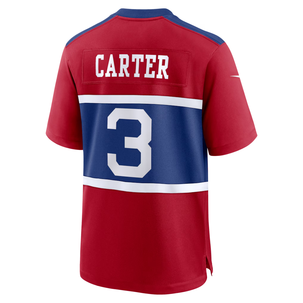 Elroe NY.Giants #3 Abdul Carter Red Alternate Game Stitched Jerseys