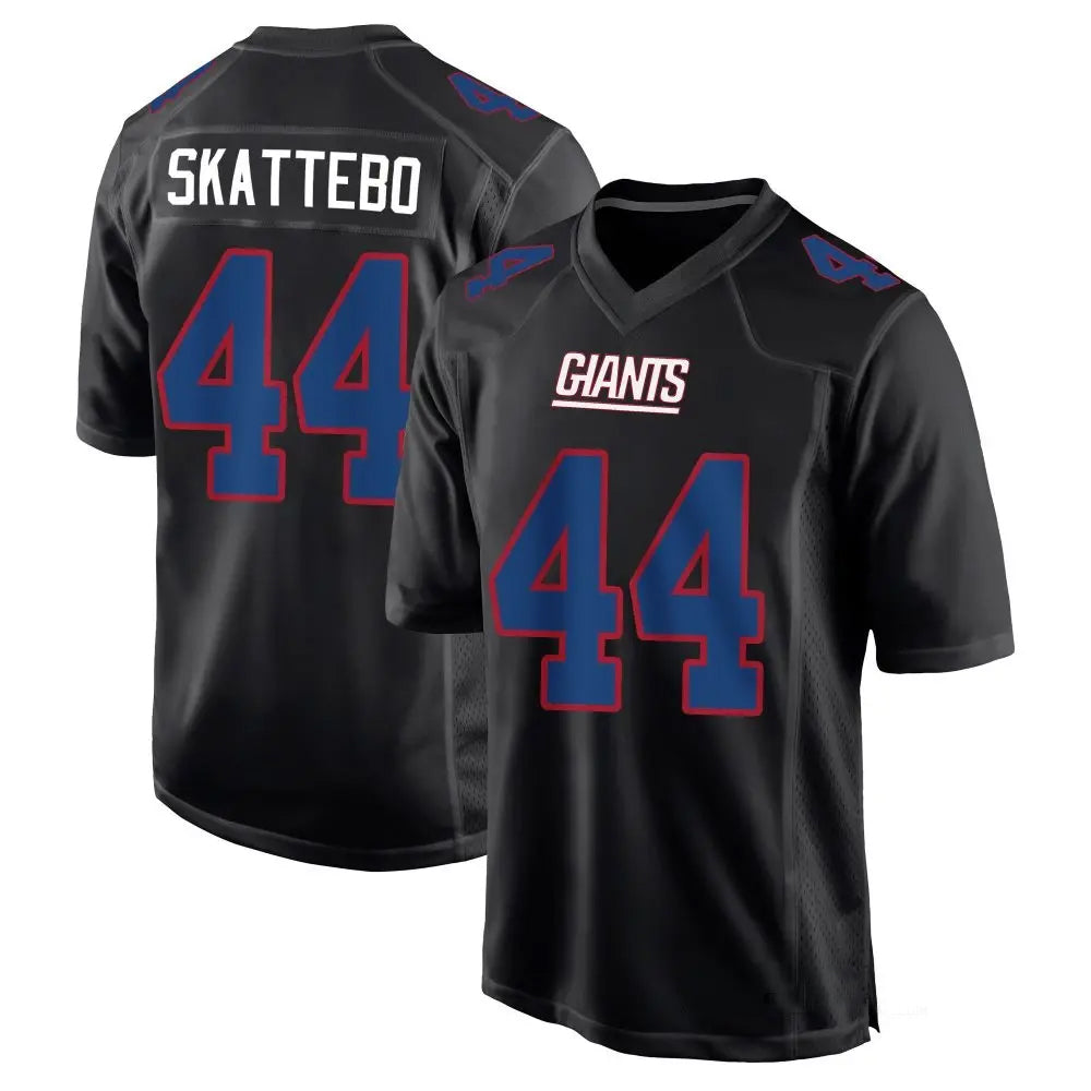 Elroe NY.Giants #44 Cam Skattebo Player Black Fashion Game Stitched Jerseys