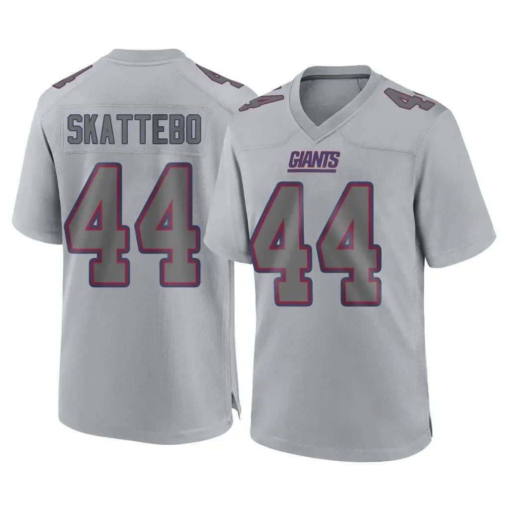 Elroe NY.Giants #44 Cam Skattebo Player Gray Atmosphere Fashion Limited Game Stitched Jerseys