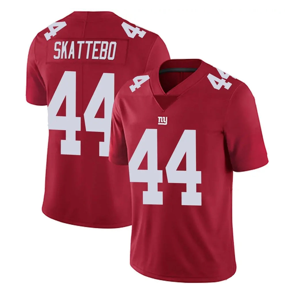 Elroe NY.Giants #44 Cam Skattebo Player Red Limited Vapor Untouchable Home Game Stitched Jerseys