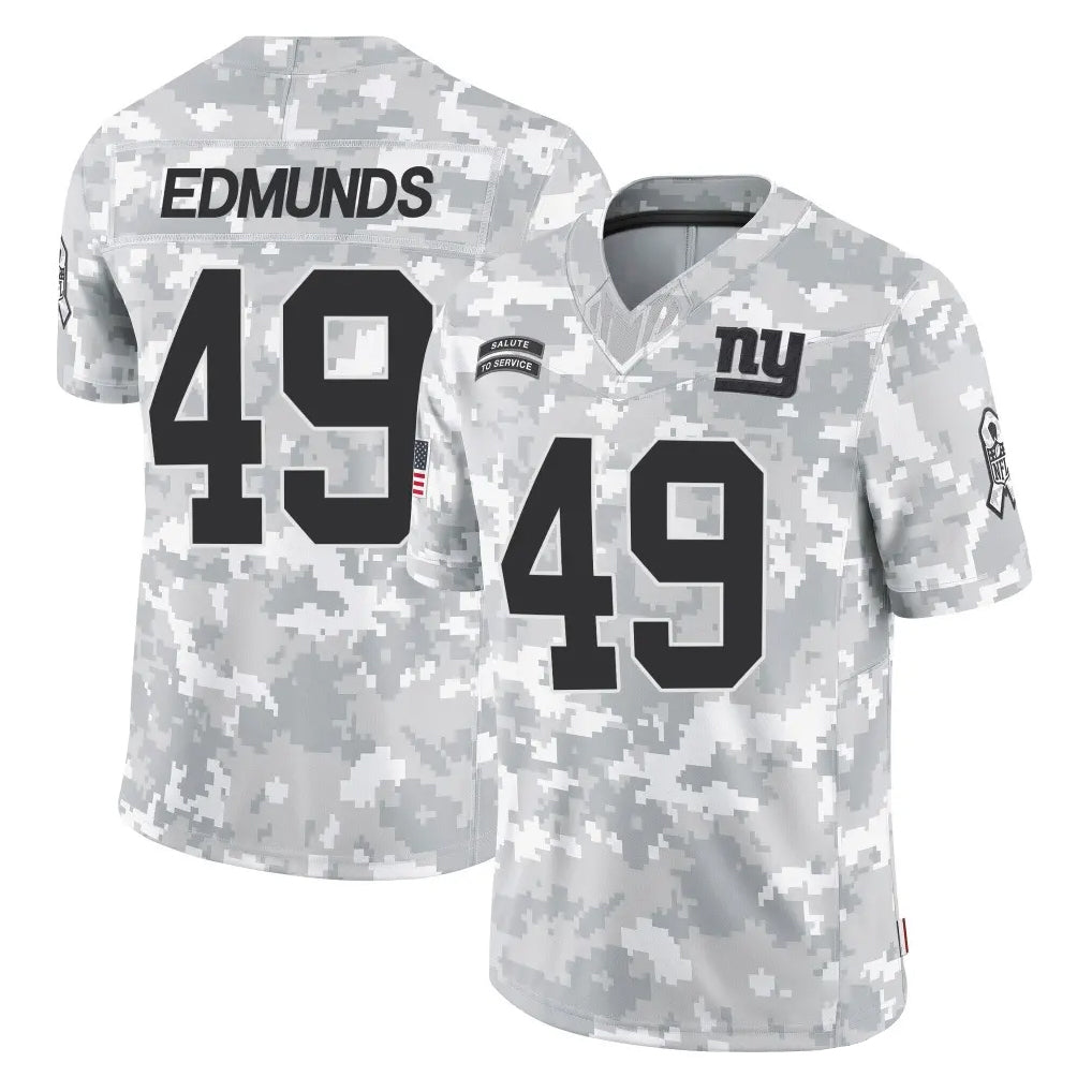 Elroe NY.Giants #49 Tremaine Edmunds Player Arctic Camo Salute To Service Limited Game Stitched Jerseys