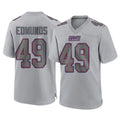 Elroe NY.Giants #49 Tremaine Edmunds Player Gray Atmosphere Fashion Limited Game Stitched Jerseys