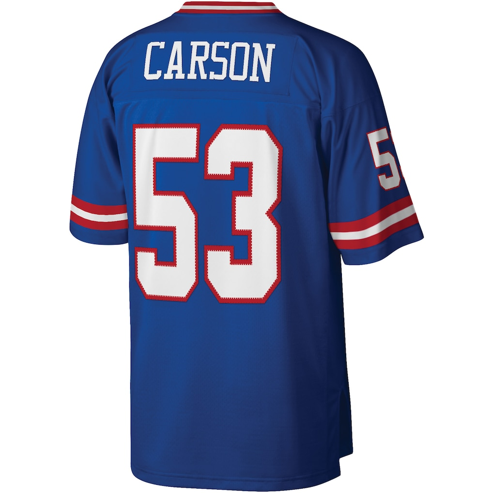 Elroe NY.Giants #53 Harry Carson Mitchell & Ness Royal Legacy Replica Jersey