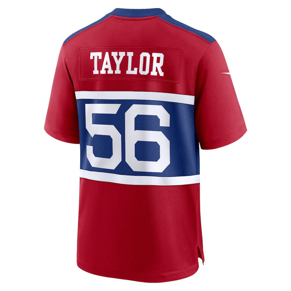 Elroe NY.Giants #56 Lawrence Taylor Century Red Alternate Retired Player Game Stitched Jerseys