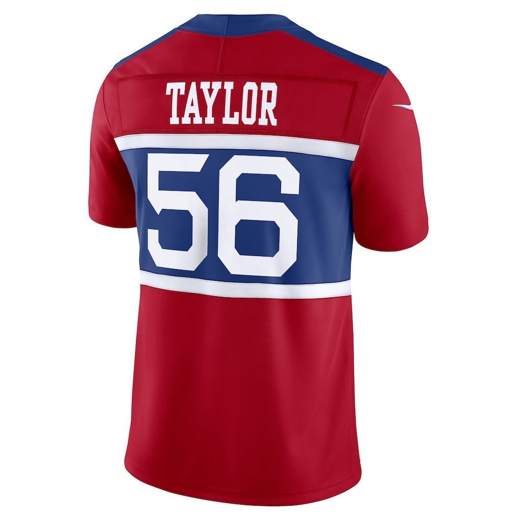 Elroe NY.Giants #56 Lawrence Taylor Century Red Alternate Vapor F.U.S.E. Retired Player Limited Stitched Jerseys