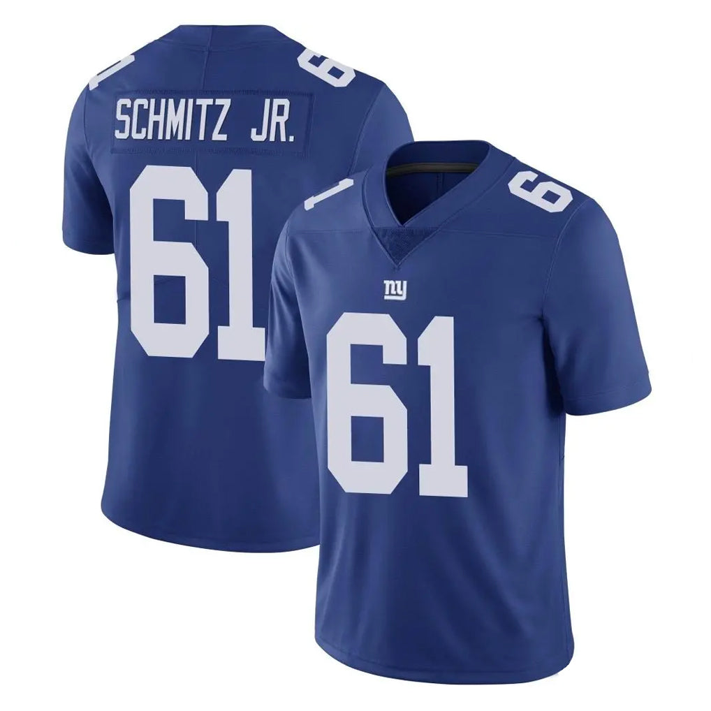 Elroe NY.Giants #61 John Michael Schmitz Jr. Player Royal Limited Vapor Untouchable Home Game Stitched Jerseys