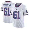 Elroe NY.Giants #61 John Michael Schmitz Jr. Player White Color Rush Home Game Stitched Jerseys