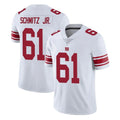 Elroe NY.Giants #61 John Michael Schmitz Jr. Player White Limited Vapor Untouchable Home Game Stitched Jerseys