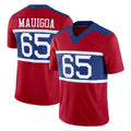Elroe NY.Giants #65 Francis Mauigoa Player Red Century Vapor F.U.S.E. Home Game Stitched Jerseys