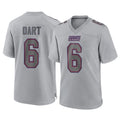 Elroe NY.Giants #6 Jaxson Dart Player Gray Atmosphere Fashion Limited Game Stitched Jerseys